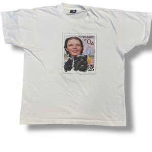 Vintage 1991 Wizard of Oz Dorothy Toto Stamp Graphic‎ T-Shirt XL Screen Stars